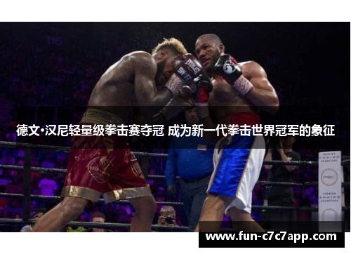 德文·汉尼轻量级拳击赛夺冠 成为新一代拳击世界冠军的象征