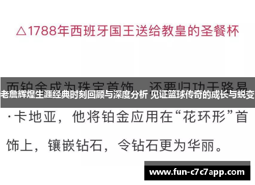 老詹辉煌生涯经典时刻回顾与深度分析 见证篮球传奇的成长与蜕变